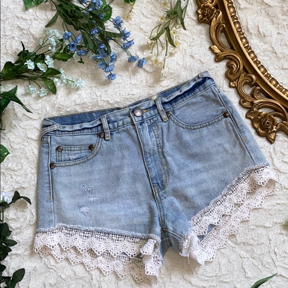 Free People Jean Shorts